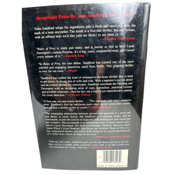 Shadow Prey John Sanford 1st Edition and Printing DJ 1990 G P Putnams Sons NY - Picture 13 of 13